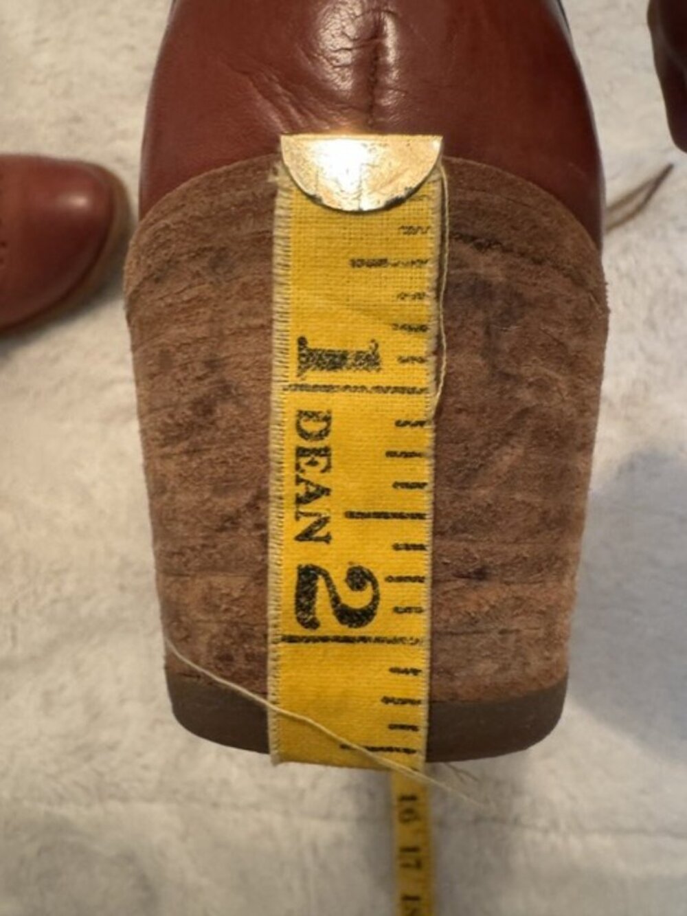 Frye Brown Leather Wingtip Lace-Up Heeled Oxfords - Picture 7 of 8